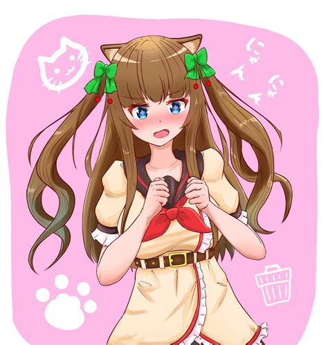 「今日はねこの日にゃにゃんと威嚇のポーズ 花京院ちえり ちぇり絵 」きらんとあ🍒のイラスト