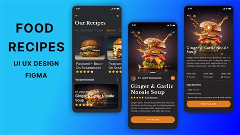 Food Recipes App Ui Ux Design Figma