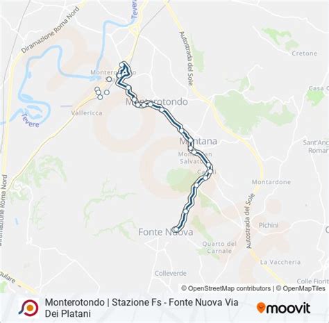 Linea Cotral Orari Fermate E Mappe Monterotondo Stazione Fs