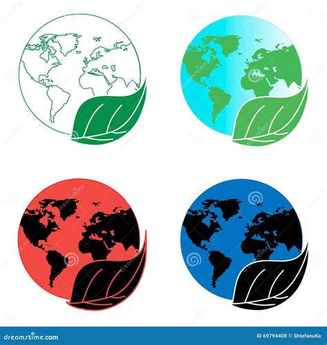 Tierra Limpia Y Contaminada Situación Ecológica En La Tierra Ilustración Del Vector Imagen