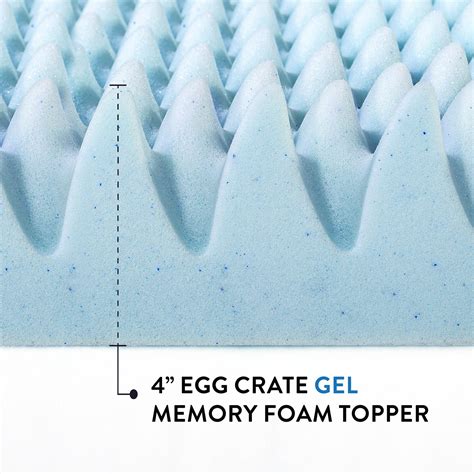 Best Price Mattress Inch Egg Crate Memory Foam Mattress Topper With