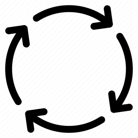 Arrows Circle Circular Circulation Loop Motion Icon