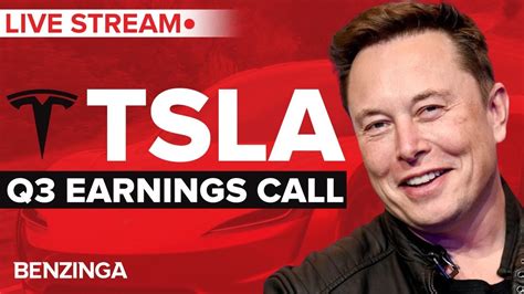 Watch Live Tesla Q3 Earnings Call Tsla Youtube