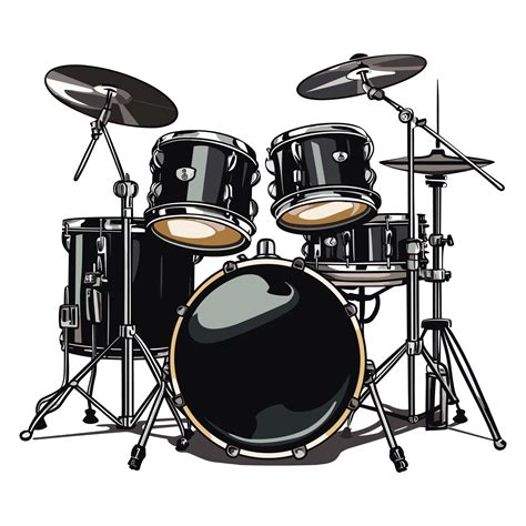 Drum Set Kit Musical Instruments Illustration 26721304 Png