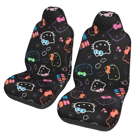 Hello Kitty Car Seat Covers Set Of 2 Front Seat Accessories Protector Cover Cushion Auto Car