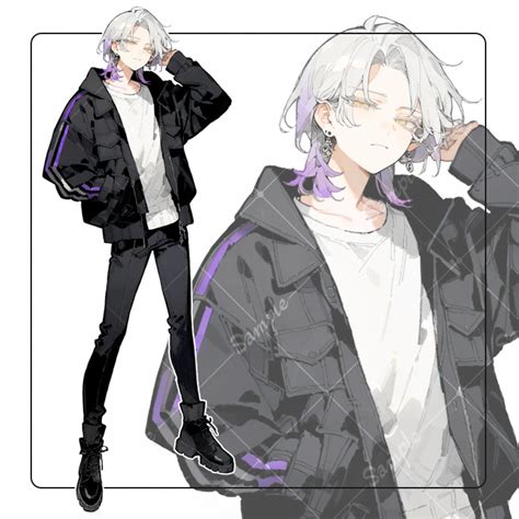 立ち絵素材02 男性 私服 立ち絵素材shop Booth