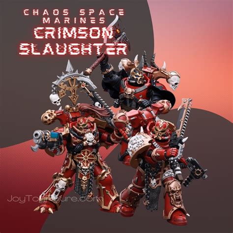 Joytoy Action Figure Warhammer K Chaos Space Marines Crimson