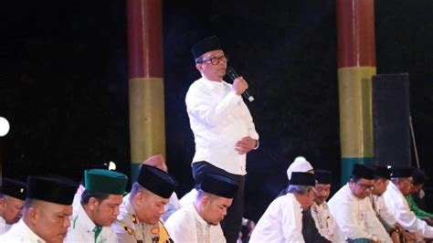 Ciptakan Pemilu Damai Bawaslu Siak Gelar Selawatan Dan Tabligh Akbar