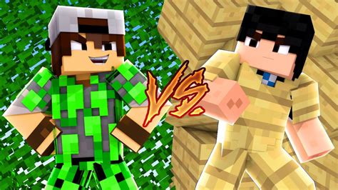 Minecraft CORRIDA PVP FOLHA Vs MADEIRA YouTube