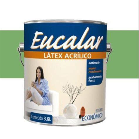 Tinta Acr Lica Litros Int Eucalar Latex Verde Piscina Eucatex