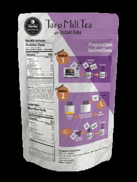 Flavfar Taro Milk Tea With Instant Tapioca Pearls Authentic Etsy