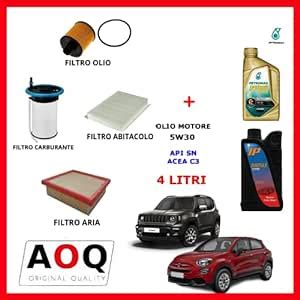 Aoq Kit Tagliando Filtri Compatibile Con Fiat X Compatibile Con