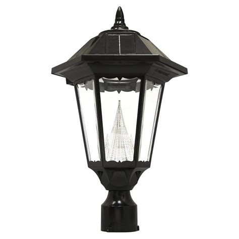 Gama Sonic Windsor Lumen In Black Traditional Post Light At