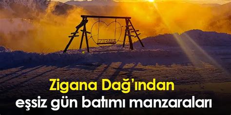 Zigana Dağı ndan eşsiz gün batımı manzaraları Trabzon Haber Haber61