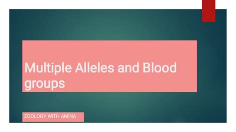 Multiple Alleles And Abo Blood Group System Multiple Allelism Youtube