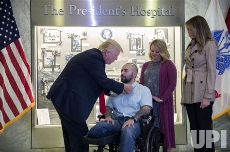 Photo President Trump Visits Wounded Warriors At Walter Reed National