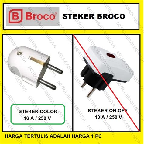 Jual Steker Broco L L Kepala Colokan Listrik Steker Arde