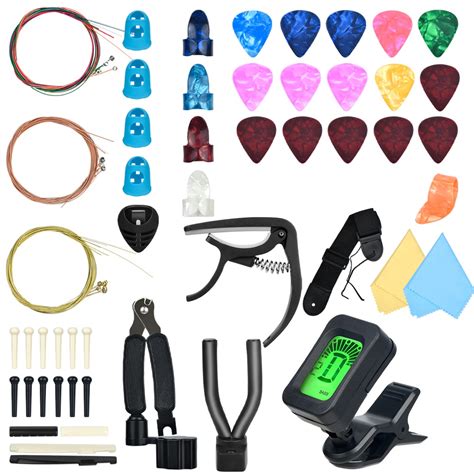 Kit De Accesorios Para Guitarra Acustica Cuerdas 66 Unidades Shopee