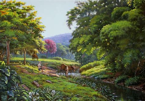 Obras De Cada Dia 13 De Julho De 2018 Lindas Paisagens Pintura Em