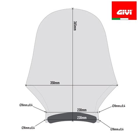 GIVI Set Complete Brackets A4124A Fairing 365MM A210 Kawasaki Z900 Rs