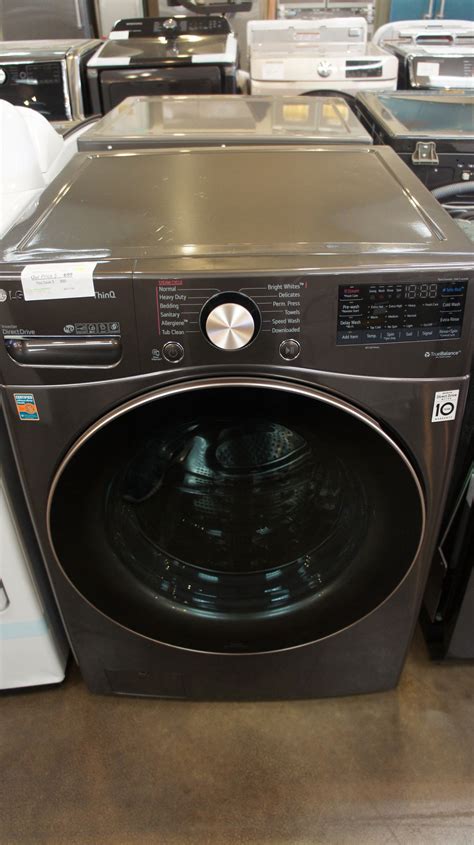 27" LG WM4000HWA 4.5 cu.ft. Front Load Smart Washer - Appliances TV Outlet