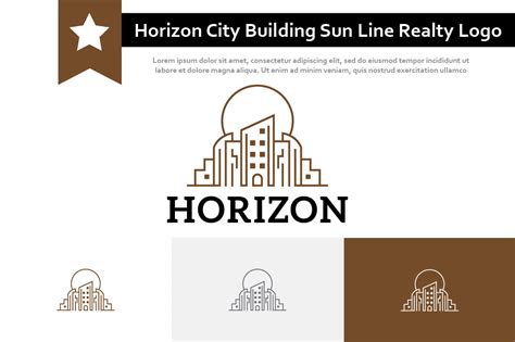 Horizon City Building Metropolis Logo Graphic By Heartiny Creative