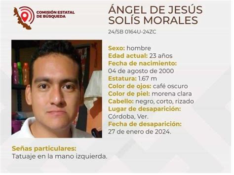 Piden ayuda para localizar a Ángel de Jesús desapareció en Córdoba