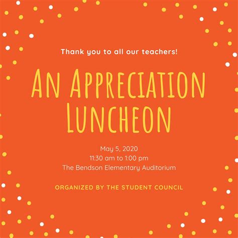 Employee Appreciation Luncheon Flyer Template