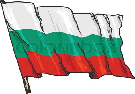 Flagge Bulgariens Stock Vektor Colourbox