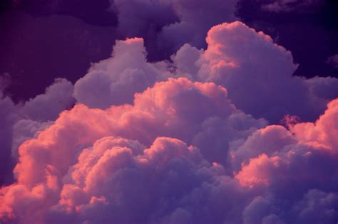 Pastel Pink Clouds Desktop Wallpaper