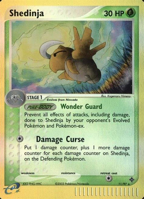 Pokemon Ex Dragon Shedinja Reverse Foil Tcg Vcp Price Guide