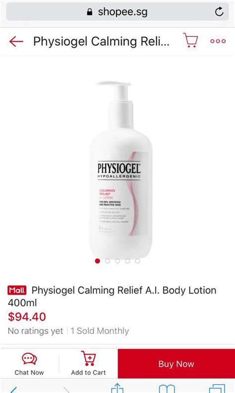 Physiogel Calming Relief A I Lotion 400ml Beauty Personal Care Bath