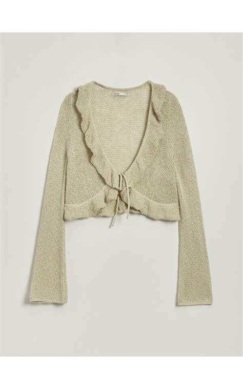 Kardigan Na Vezivanje Boja Nude House Dw X