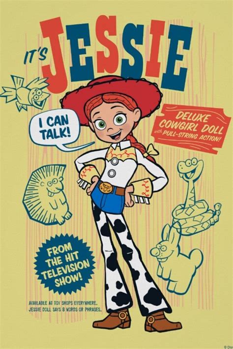 Toy Story 4 | Vintage Jessie Cowgirl Doll Ad Poster | Zazzle | 디즈니 아트 ...