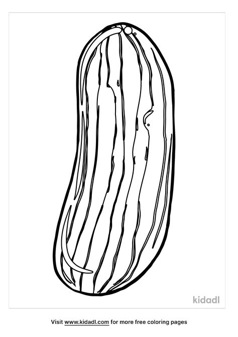 Pickle Slice Coloring Page