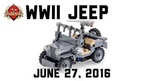 New Release Wwii Us Army Jeep Custom Lego Military Youtube