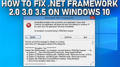 How To Install Or Enable Net Framework 2 0 3 0 And 3 5 On Windows 10