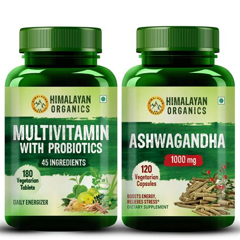 Himalayan Organics Combo Pack Of Multivitamin With Probiotics 45