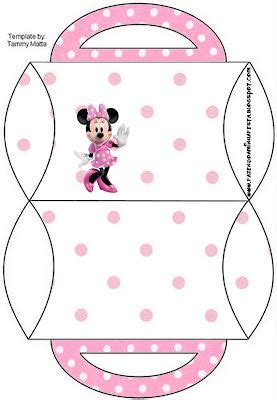 Minni In Rose Polka Dots Free Printable Party Boxes Artofit