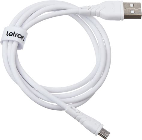 Cabo Micro Usb Pvc M Branco Vq D Letron Amazon Br