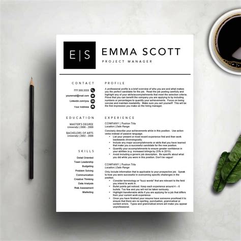 Basic Modern Resume Template