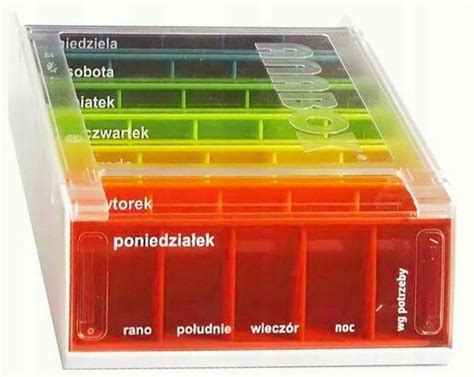 Pude Ko Na Leki Tabletki Lekarstwa Dni Tygodnia Allegro Pl