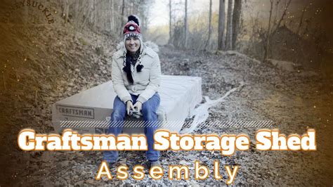 Assembly Of Craftsman Ftx Ft Resin Storage Shed From Lowe S Youtube