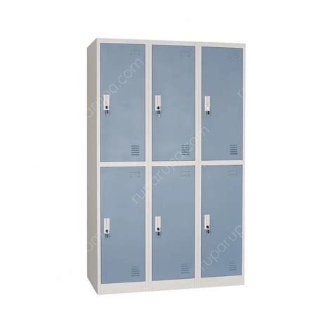 Jual Informa Lemari Loker Besi Jumbo Locker Cabinet 6 Door Biru Di