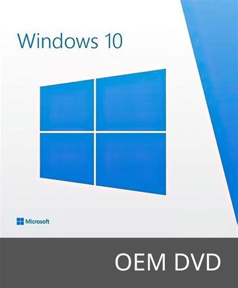 Microsoft Windows 10 Домашняя 64-bit на 1ПК (OEM DVD версия для ...