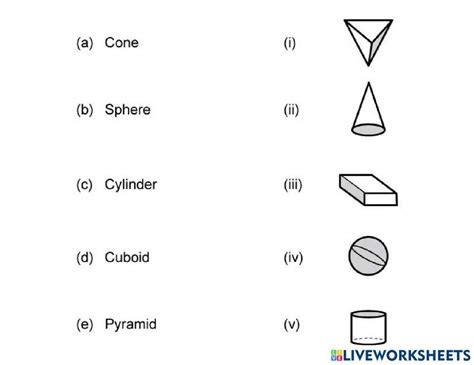 3d Shapes Worksheets 2nd Grade Worksheets Library