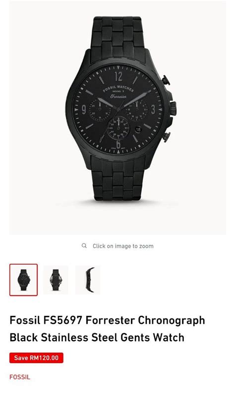 Fossil FS5697 Forrester Model 3, Men's Fashion, Watches & Accessories ...