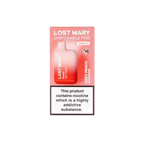 Juicy Peach Lost Mary BM600 Disposable Vape Winche