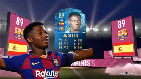 Totssf Moments Ansu Fati Player Review Is He Worth It Fifa