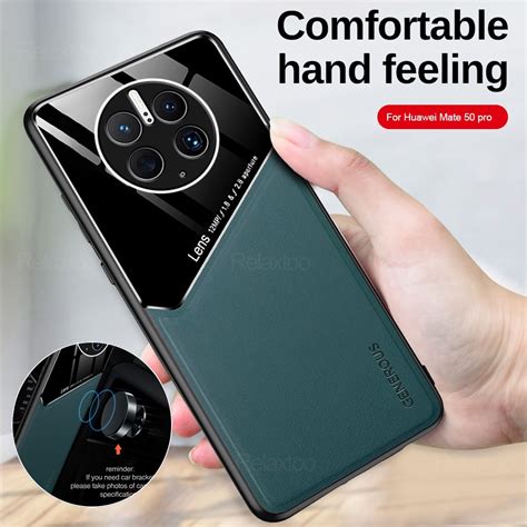 Camera Shockproof Leather Case For Huawei Mate Pro Car Magnetic